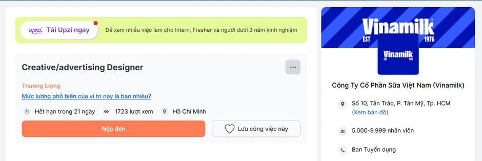 Vinamilk đang tuyển 1 nhân sự mới cho vị trí quan trọng: Yêu cầu tối thiểu 3 năm kinh nghiệm, khuyến khích người người thích thử nghiệm, tạo dấu ấn riêng