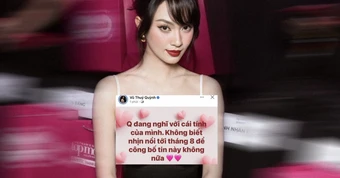 Vũ Thúy Quỳnh sẽ công bố một tin nóng trong tháng 8, netizen đoán già đoán non chuyện đang có em bé