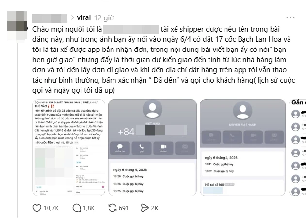 Xôn xao "bài đăng xin lỗi" từ tài khoản nhận là học sinh tố "shipper tự ý tiêu hủy 33 ly trà sữa giá 1,7 triệu" Xôn xao "bài đăng xin lỗi" từ tài khoản nhận là học sinh tố "shipper tự ý tiêu hủy 33 ly trà sữa giá 1,7 triệu"