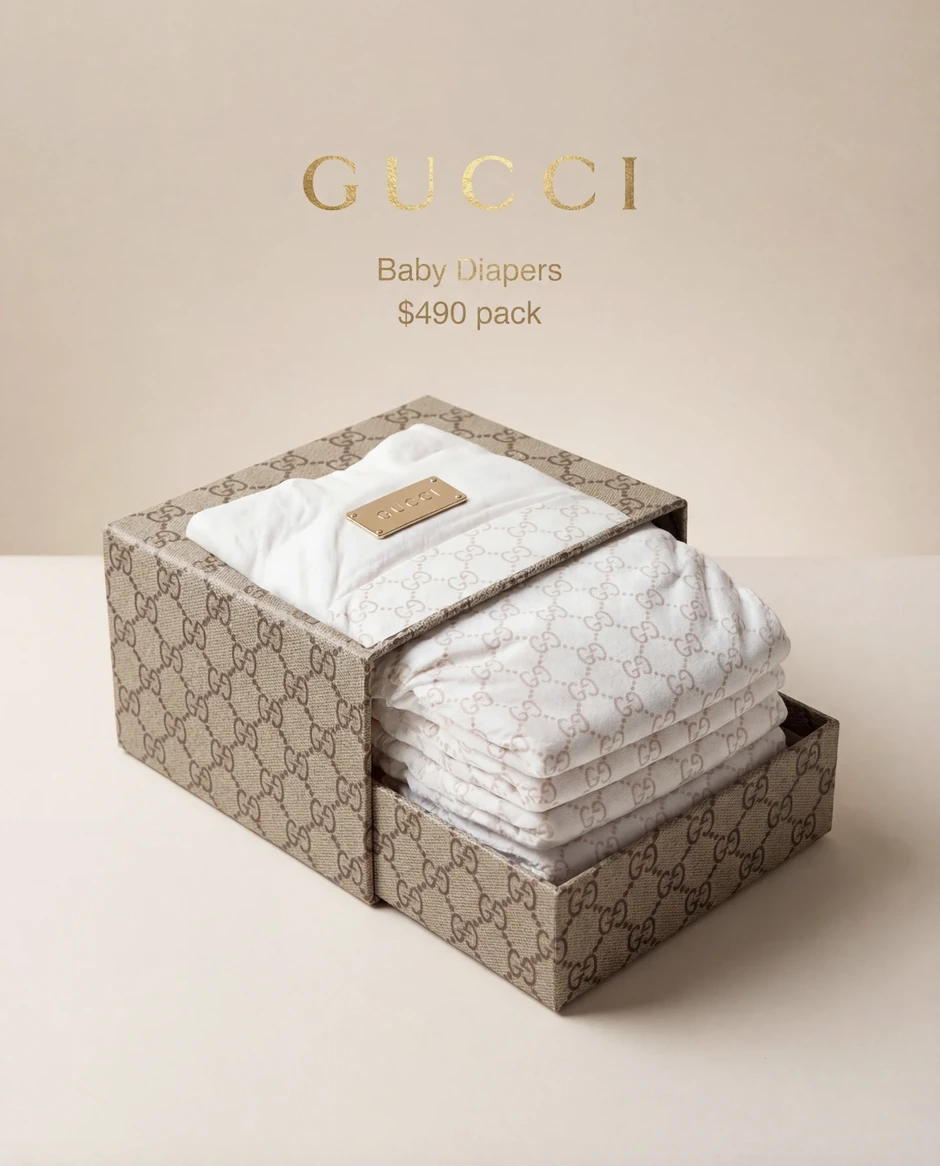 Xôn xao tin Gucci bán tã giấy em bé giá 13 triệu một xấp Xôn xao tin Gucci bán tã giấy em bé giá 13 triệu một xấp
