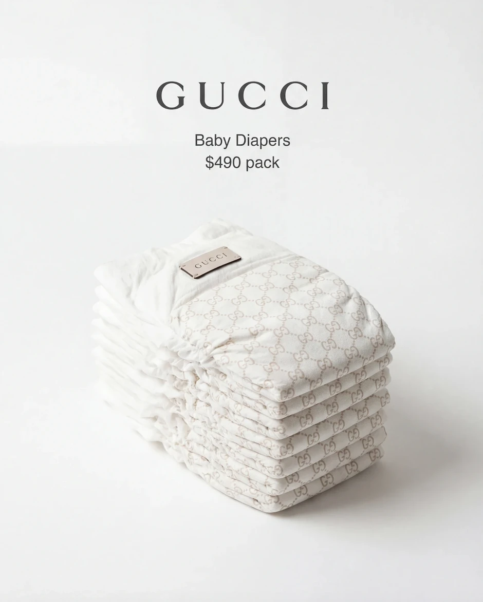 Xôn xao tin Gucci bán tã giấy em bé giá 13 triệu một xấp Xôn xao tin Gucci bán tã giấy em bé giá 13 triệu một xấp