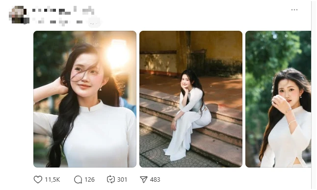 Xuất hiện cô gái Bắc Ninh "song trùng" với Doãn Hải My: 11.000 người thả tim cho 2 bức ảnh Xuất hiện cô gái Bắc Ninh "song trùng" với Doãn Hải My: 11.000 người thả tim cho 2 bức ảnh