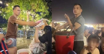Anh bán kem ở Đà Nẵng với tiếng rao “át tiếng nhạc” khiến khách thích thú