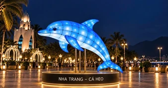 Chiêm ngưỡng linh vật khổng lồ tại lễ hội Trung thu ở Khánh Hòa