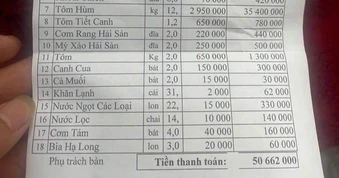 Chủ nhà hàng lên tiếng về hóa đơn 50 triệu đồng gây tranh cãi ở Quảng Ninh