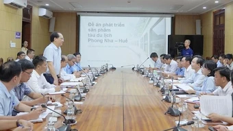 Chuẩn bị khai thác tuyến tàu du lịch Huế-Phong Nha