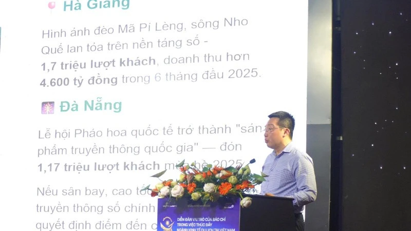 Diễn đàn vai trò của báo chí trong việc thúc đẩy ngành kinh tế du lịch tại Việt Nam Diễn đàn vai trò của báo chí trong việc thúc đẩy ngành kinh tế du lịch tại Việt Nam