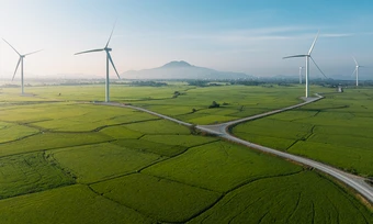 Đón bình minh trên cánh đồng điện gió ở Khánh Hòa