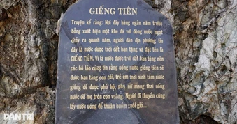 Giếng Tiên giữa núi đá bên bờ biển, nước ngọt chảy quanh năm