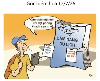 Góc biếm họa: Cảnh giác khi đặt phòng, đặt vé