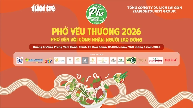 Hàng ngàn người dân Bàu Bàng đến với Phở yêu thương sau cơn mưa chiều