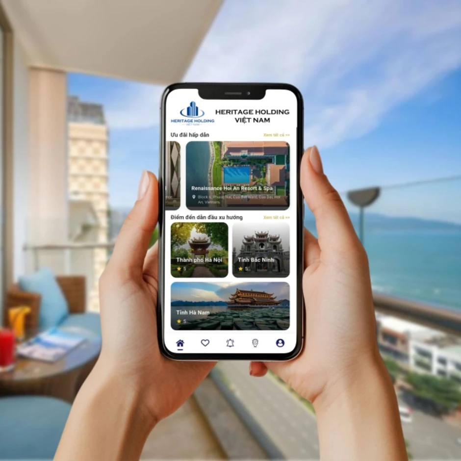 Heritage Holding Việt Nam triển khai du lịch số với app E-Booking Heritage Holding Việt Nam triển khai du lịch số với app E-Booking