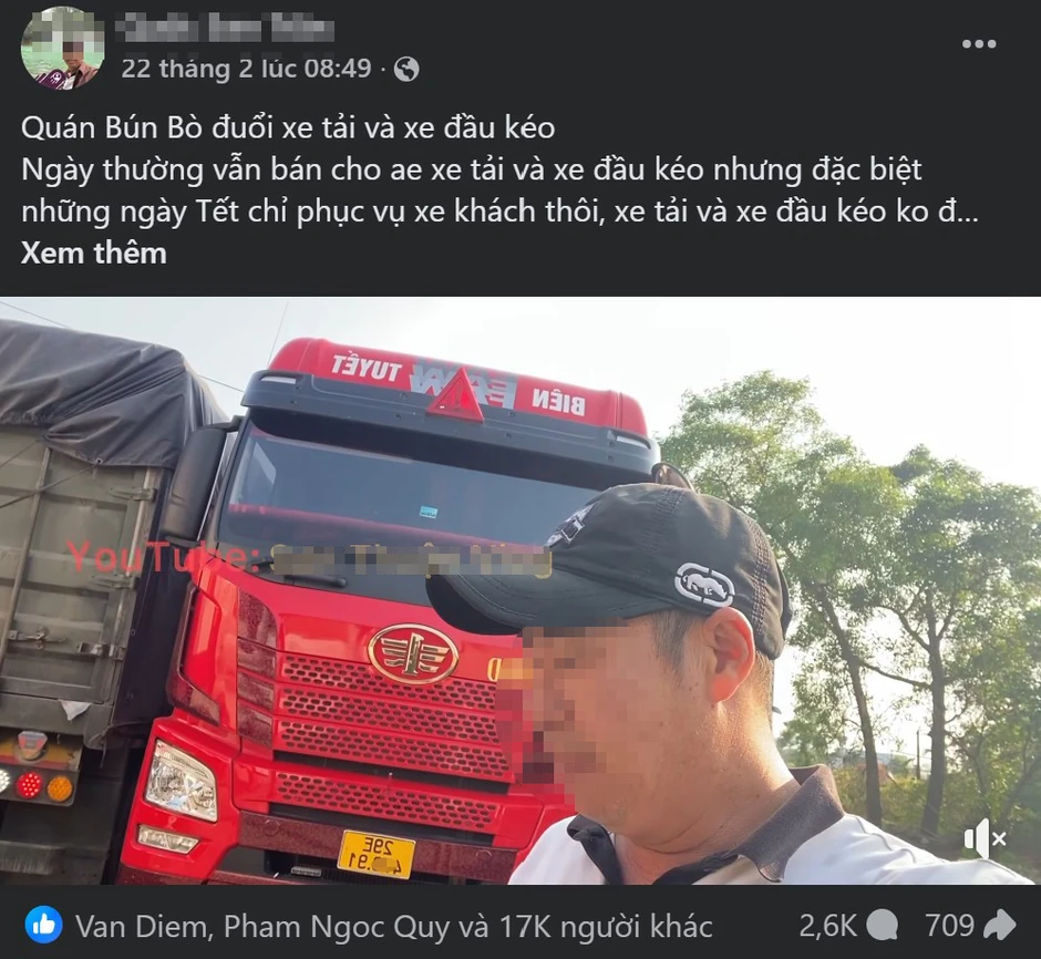 Huế vào cuộc vụ quán bún bò bị tố 'đuổi' tài xế xe tải gây xôn xao