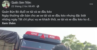 Huế vào cuộc vụ quán bún bò bị tố 'đuổi' tài xế xe tải gây xôn xao