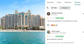 Khách sạn 5 sao ở Dubai bị cháy nhận loạt đánh giá 1 sao vì lý do không ngờ