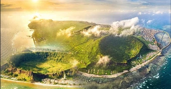 Khám phá hồ nước ngọt trên miệng núi lửa Lý Sơn, điểm đến tuyệt vời dịp 2/9