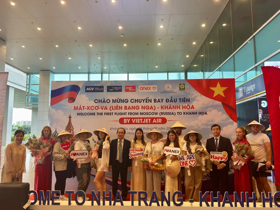 Khánh Hòa đón chuyến bay trực tiếp từ Moscow - Liên bang Nga Khánh Hòa đón chuyến bay trực tiếp từ Moscow - Liên bang Nga