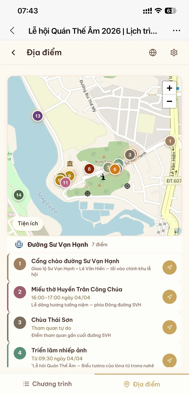 Làm bản đồ số hơn 40 hoạt động của lễ hội Quán Thế Âm Ngũ Hành Sơn