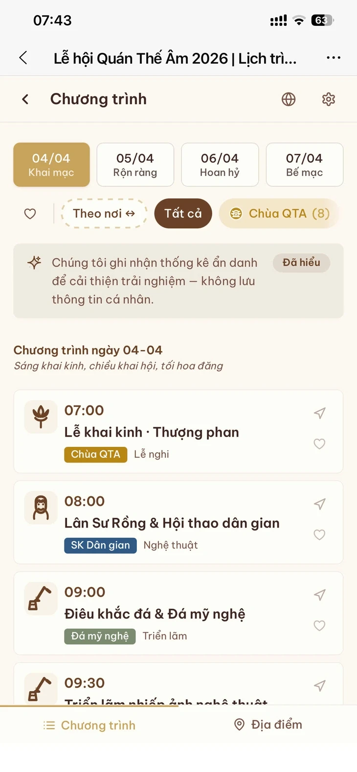 Làm bản đồ số hơn 40 hoạt động của lễ hội Quán Thế Âm Ngũ Hành Sơn