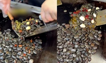Món đá xào tỏi ớt gây sốt tại Trung Quốc