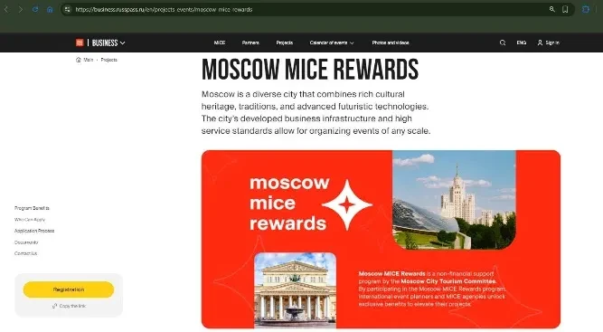 Moscow đẩy mạnh thu hút khách MICE