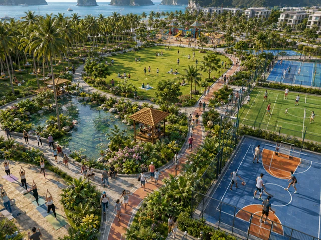 Ông Phạm Nhật Vượng đang cho xây "công viên sức khỏe" trong tổ hợp đô thị, nghỉ dưỡng bên vịnh Di sản: Rộng 6,3ha, mô hình như ở với Nhật Bản, Singapore, Trung Quốc Ông Phạm Nhật Vượng đang cho xây "công viên sức khỏe" trong tổ hợp đô thị, nghỉ dưỡng bên vịnh Di sản: Rộng 6,3ha, mô hình như ở với Nhật Bản, Singapore, Trung Quốc