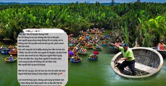 Trải nghiệm chèo thuyền thúng ở Hội An: Du khách Nhật say mê
