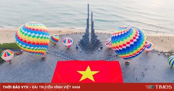 Tuy Hòa sôi động với hoạt động khinh khí cầu dịp lễ