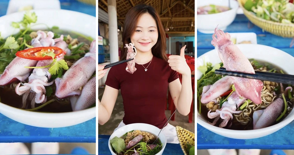 Việt Nam có làng chài bán loại mực chết là mất giá, nửa triệu đồng một kg mà người dân vẫn vô tư ăn với mì tôm