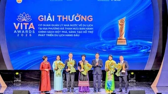 VITA Awards 2026 trao 106 giải thưởng cho các địa phương, tổ chức, doanh nghiệp du lịch tiêu biểu
