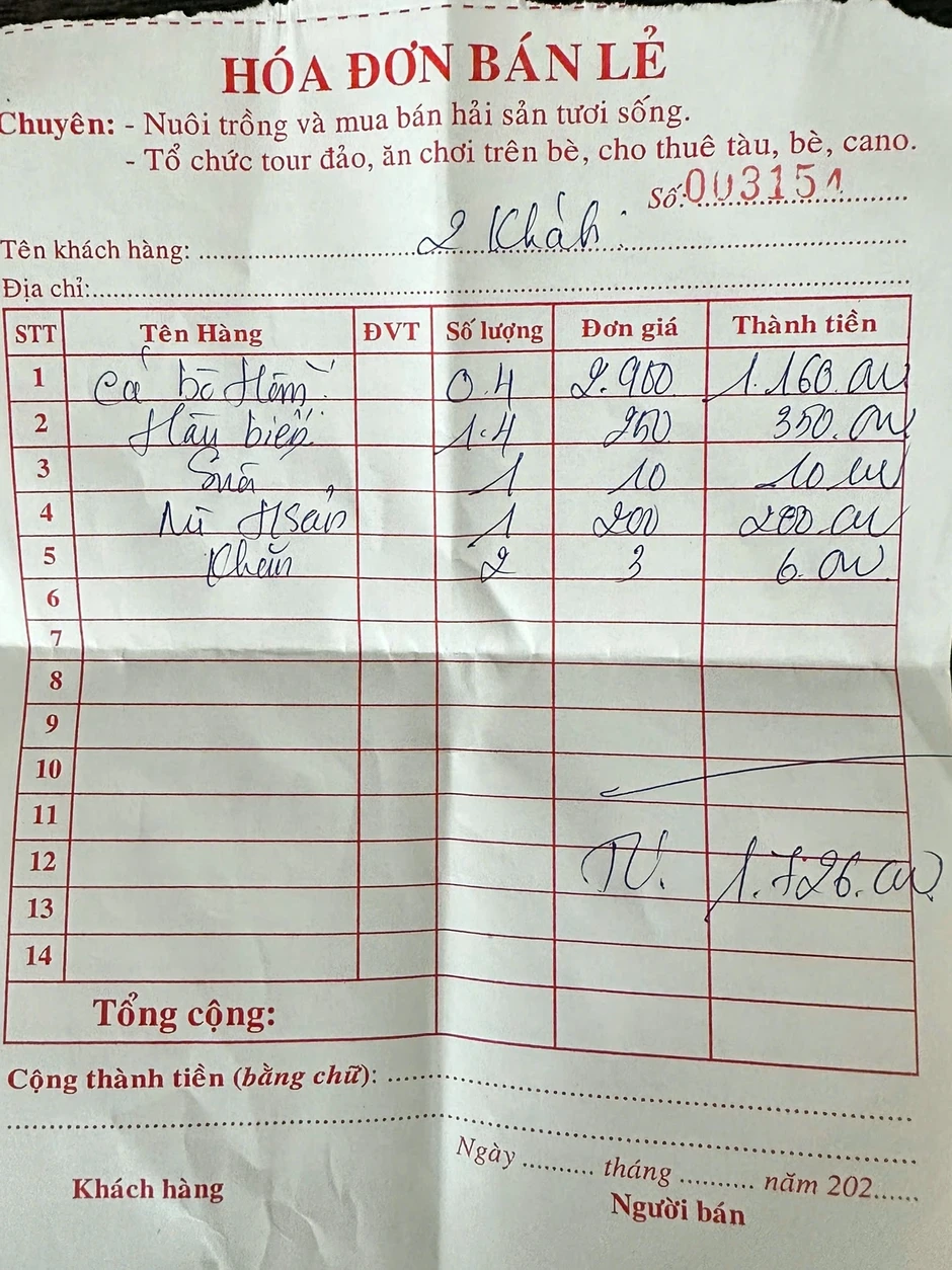 Vụ tố bị "chặt chém" con cá gần 3 triệu đồng/kg: Người trong cuộc lên tiếng Vụ tố bị "chặt chém" con cá gần 3 triệu đồng/kg: Người trong cuộc lên tiếng