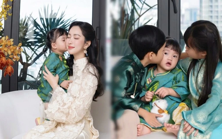 3 nhóc tỳ nhà Hoa hậu Đặng Thu Thảo sinh ra đã ngậm thìa vàng, visual đẹp như thiên thần 3 nhóc tỳ nhà Hoa hậu Đặng Thu Thảo sinh ra đã ngậm thìa vàng, visual đẹp như thiên thần