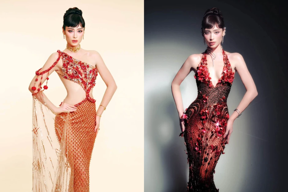 Bán kết Miss Grand International: Emoura Phạm diễn bikini cực cháy, vội thay đổi váy dạ hội sau tranh cãi Bán kết Miss Grand International: Emoura Phạm diễn bikini cực cháy, vội thay đổi váy dạ hội sau tranh cãi
