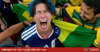 Biểu cảm của CĐV Nhật Bản "chiếm sóng" sau trận thua Brazil