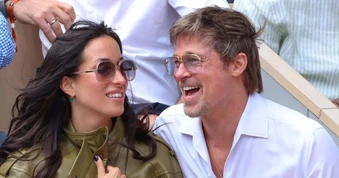 Brad Pitt phong độ, rạng ngời hạnh phúc bên bạn gái kém 29 tuổi
