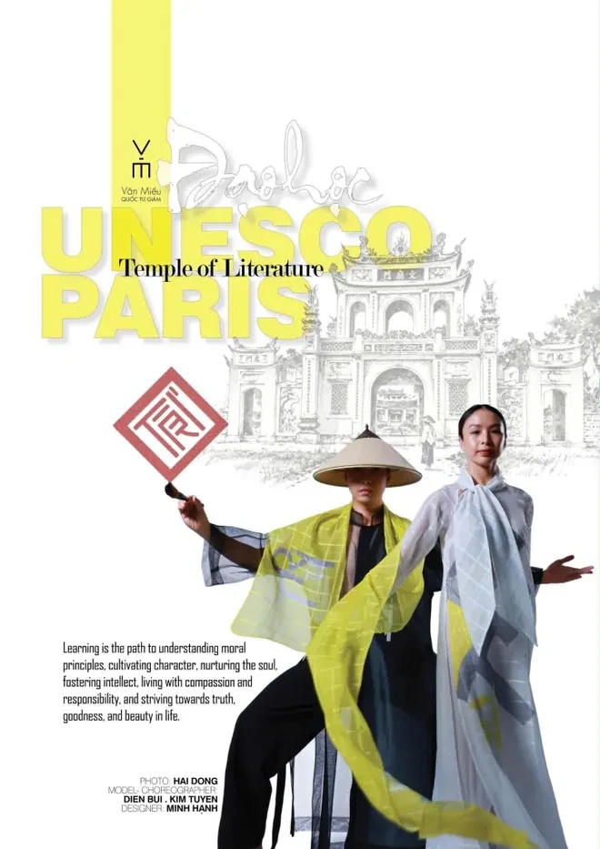 BST áo dài "Đạo học": Văn hoá truyền thống Việt Nam làm ngôn ngữ di sản tại Unesco BST áo dài "Đạo học": Văn hoá truyền thống Việt Nam làm ngôn ngữ di sản tại Unesco