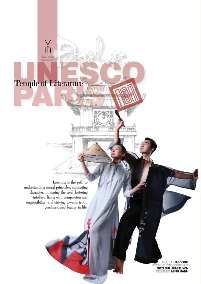 BST áo dài "Đạo học": Văn hoá truyền thống Việt Nam làm ngôn ngữ di sản tại Unesco BST áo dài "Đạo học": Văn hoá truyền thống Việt Nam làm ngôn ngữ di sản tại Unesco