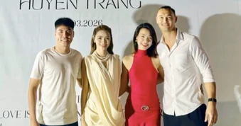 Bức ảnh bí mật của MC Hoàng Oanh và Lê Giang Patrik đến giờ mới được công bố