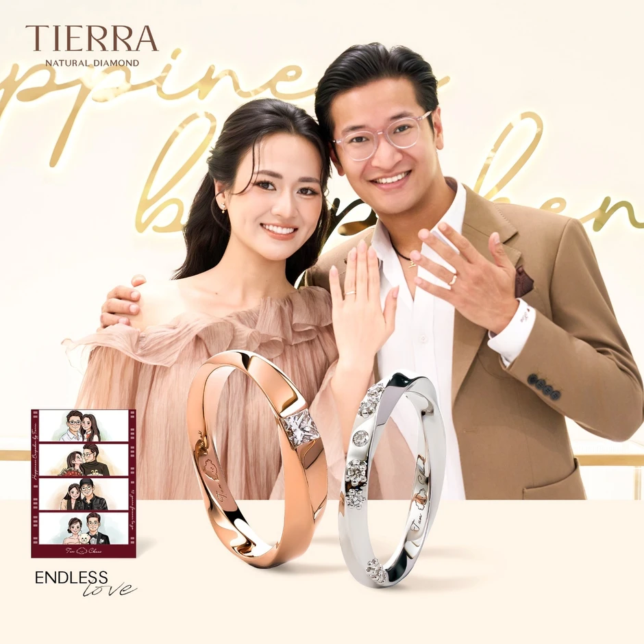 Cặp đôi diễn viên Việt Hoa & Trọng Trí lựa chọn "bespoke" chuyện tình qua đôi nhẫn cưới Cặp đôi diễn viên Việt Hoa & Trọng Trí lựa chọn "bespoke" chuyện tình qua đôi nhẫn cưới