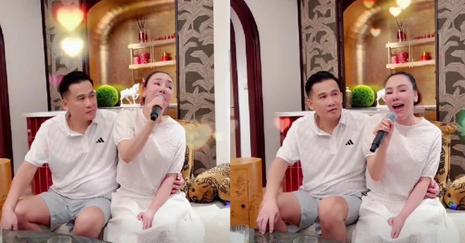 Chồng đại gia thuần chay ôm eo Hồ Quỳnh Hương trong biệt thự Chồng đại gia thuần chay ôm eo Hồ Quỳnh Hương trong biệt thự