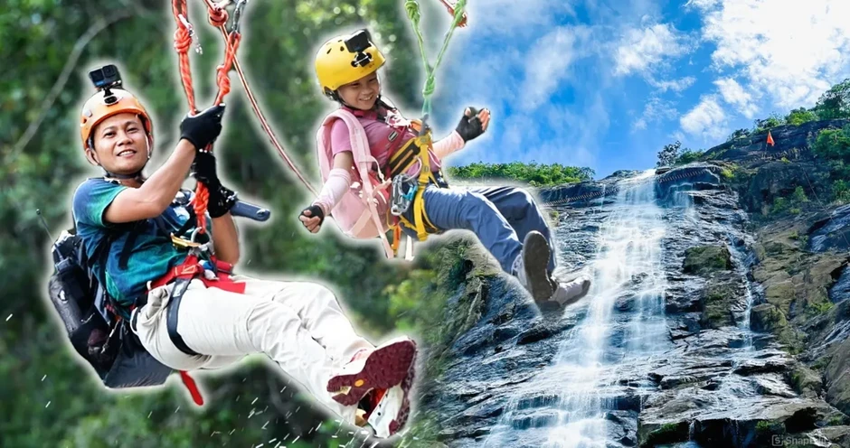 Cô bé 12 tuổi chinh phục thác Đỗ Quyên cùng Cha con vạn dặm Cô bé 12 tuổi chinh phục thác Đỗ Quyên cùng Cha con vạn dặm