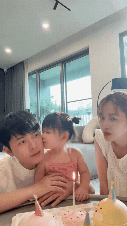 Con gái mừng sinh nhật Gin Tuấn Kiệt, dân tình xót cảnh Puka “bị ra rìa”
