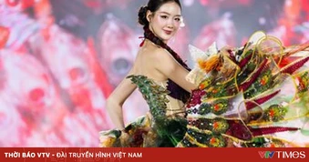 Đại diện Việt Nam tại Miss World 2026 lộng lẫy trong trang phục lấy cảm hứng từ tranh Đông Hồ