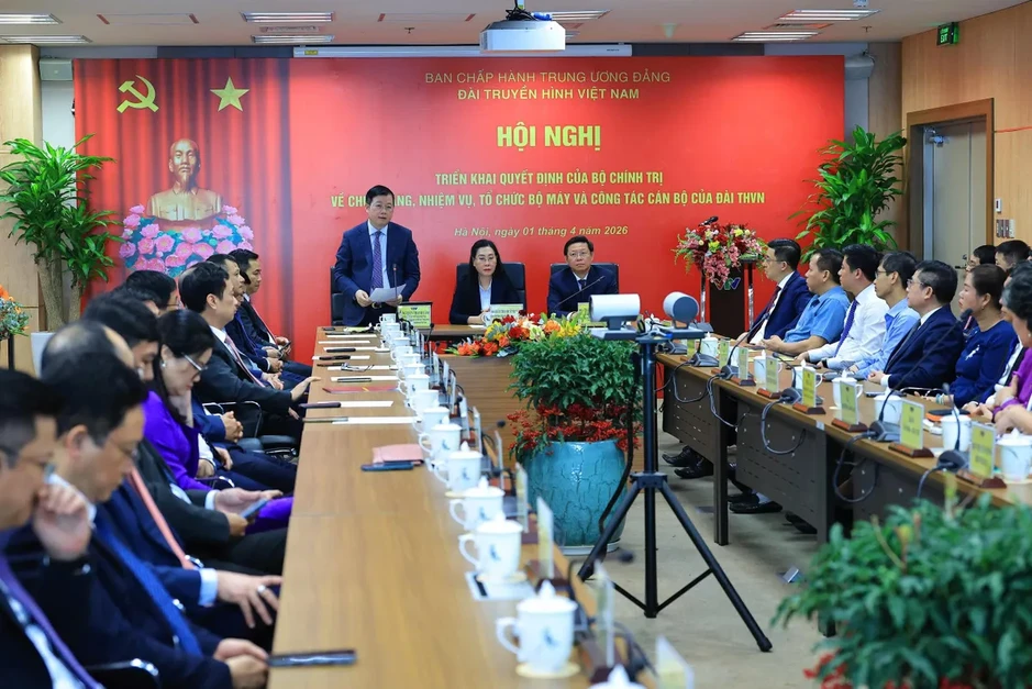 Đài THVN triển khai Quyết định của Bộ Chính trị về chức năng, nhiệm vụ, tổ chức bộ máy và công tác cán bộ Đài THVN triển khai Quyết định của Bộ Chính trị về chức năng, nhiệm vụ, tổ chức bộ máy và công tác cán bộ
