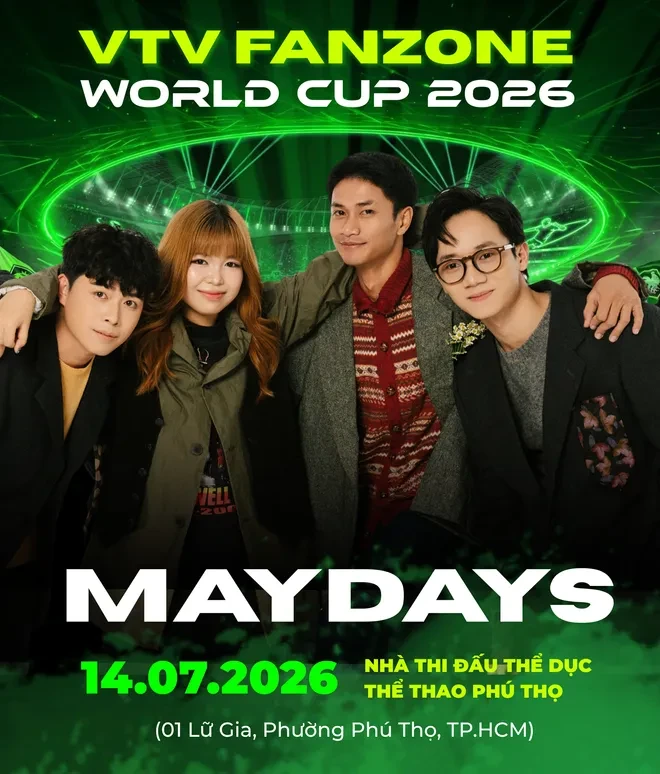 Dàn sao hội tụ tại VTV Fanzone World Cup 2026, đưa âm nhạc hòa cùng ngày hội bóng đá lớn nhất hành tinh Dàn sao hội tụ tại VTV Fanzone World Cup 2026, đưa âm nhạc hòa cùng ngày hội bóng đá lớn nhất hành tinh