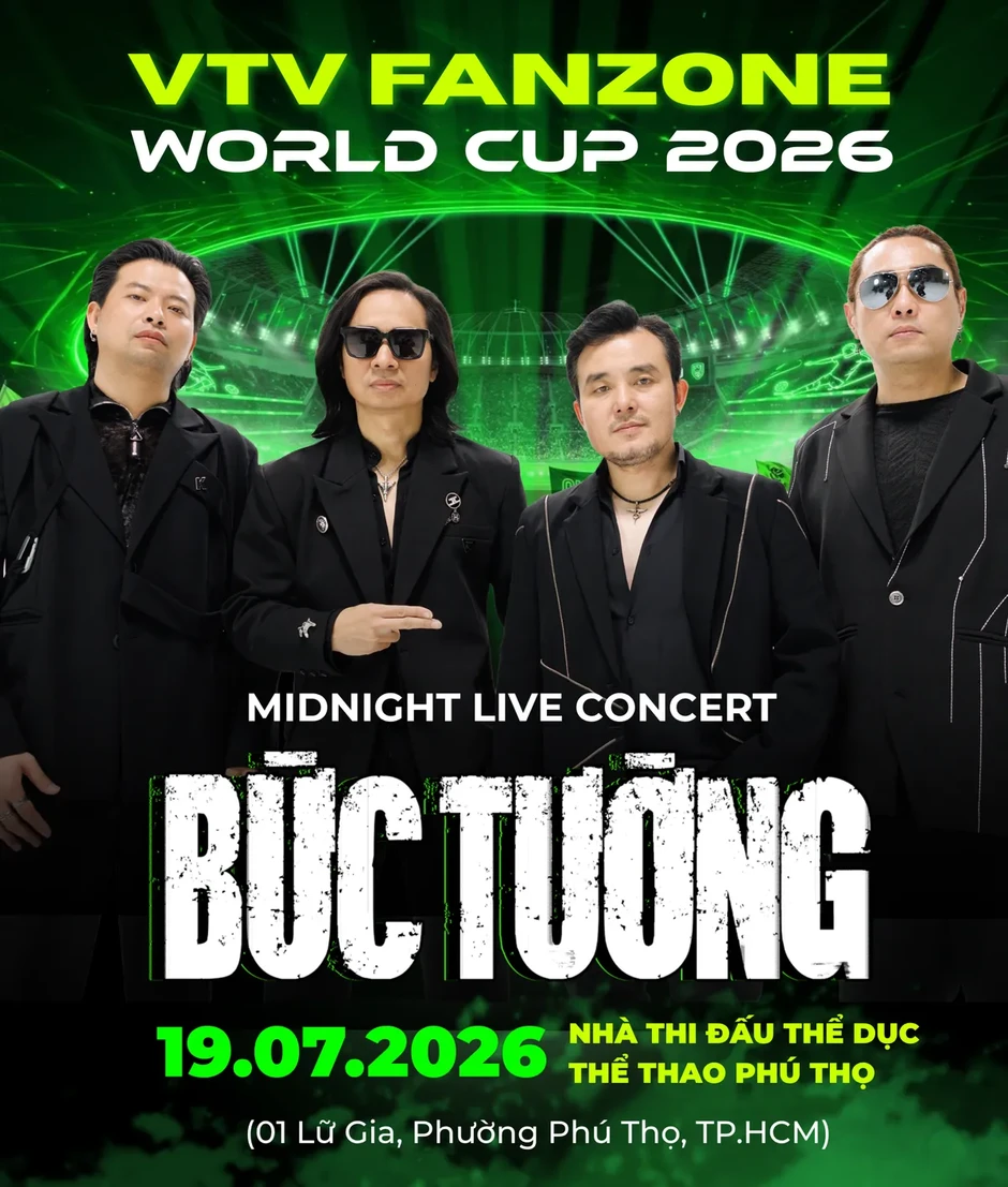 Dàn sao hội tụ tại VTV Fanzone World Cup 2026, đưa âm nhạc hòa cùng ngày hội bóng đá lớn nhất hành tinh Dàn sao hội tụ tại VTV Fanzone World Cup 2026, đưa âm nhạc hòa cùng ngày hội bóng đá lớn nhất hành tinh