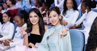 Hành động ý nghĩa của Bảo Ngọc và thí sinh Miss World trước thềm chung kết