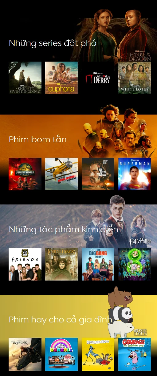 HBO Max mang đến loạt phim bom tấn sau khi ra mắt tại Việt Nam HBO Max mang đến loạt phim bom tấn sau khi ra mắt tại Việt Nam