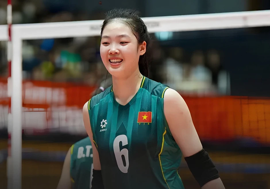 Hot girl bóng chuyền Việt Nam cao 1,86 m gây sốt ở ASIAD