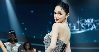 Hương Giang diện đầm nặng 19kg lên sân khấu MGI All Stars 2026, thần thái như final walk